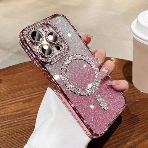 Coque iPhone 17 Pro 6,3 pouces transparente a paillettes et protection camera MagSafe - 2
