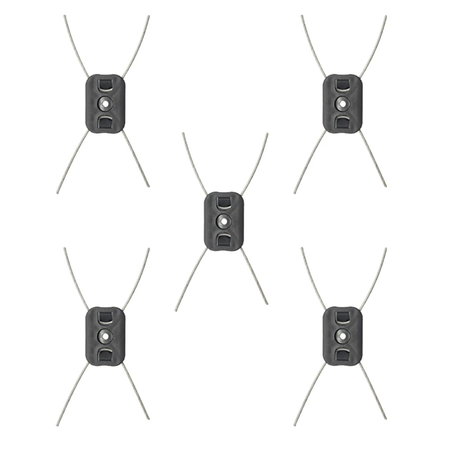 Głowica podkaszarki żyłkowej elektryczna głowica do chwastów wymienna głowica żyłkowa żyłka stalowa głowica trymera do bezprzewodowych podkaszarki do trawy(5Pcs)