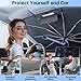 Windshield Sun Shade Umbrella for Audi A4 A5&S5 RS5 2018-2024, Foldable Car Sunshade for Front Window, Highly Reflective Auto Sun Shield Visor for UV Protection, Keep Car Cool Accessories
