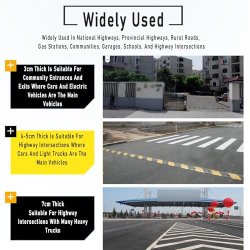 Ralentisseurs routiers robustes avec structure renforcee anti ecrasement