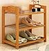 WXZXJ Schuhregal spart Platz 3/5 Schicht Holztür Eingang Schlafzimmer Korridor Speicherorganisator Bambusstiefel (größe : 3tier)