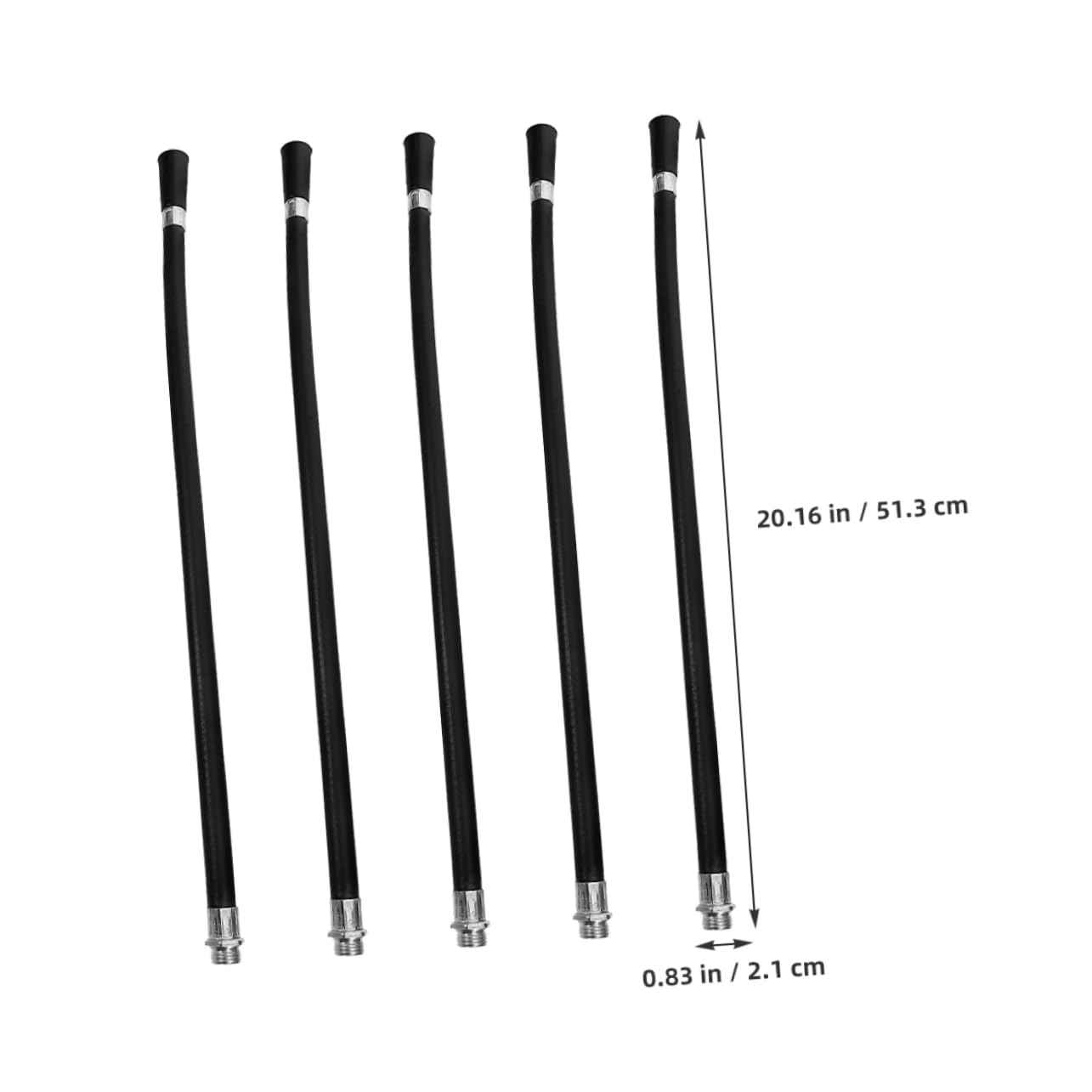 Balacoo Fire Extinguisher Nozzle Hose 5pcs Set Heavy Duty Fireman Nozzle Hose for Commercial Fire Extinguisher Powder Tube and Spray Parts