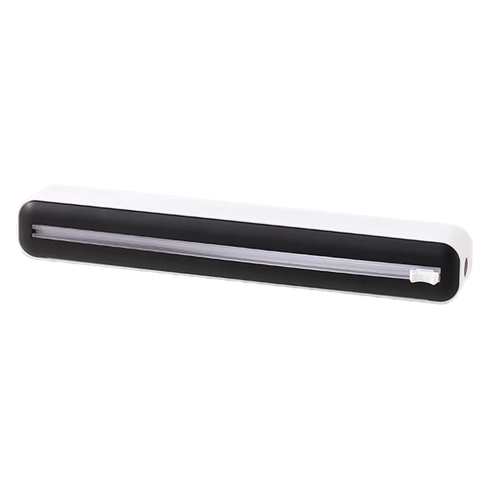 Cortador Y Dispensador De Film Transparente, Papel De Hornear Y Aluminio - Con Ventosas, Reutilizable, Fácil De Reemplazar (color Negro)