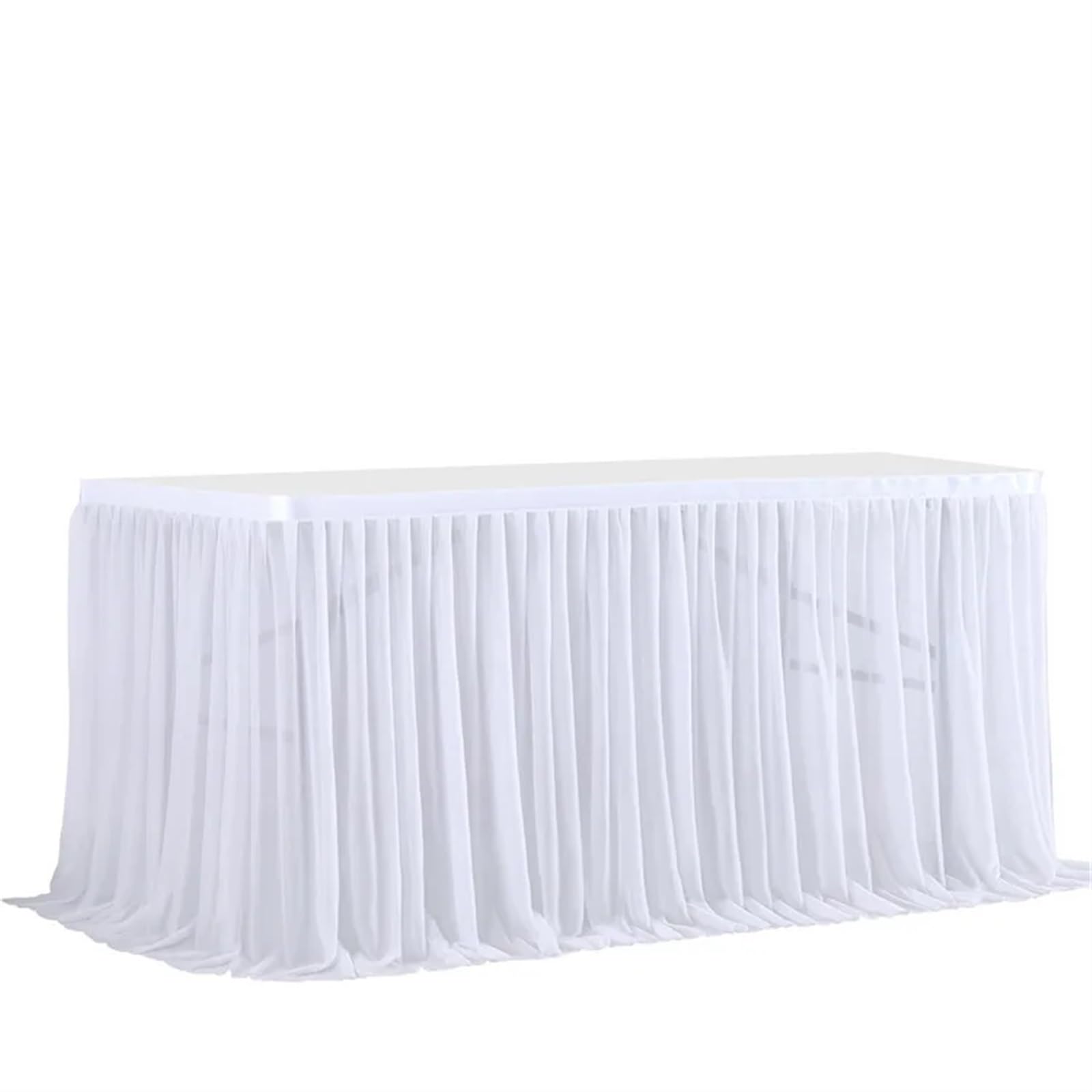 Faldón de Mesa Falda de mesa gasa semitransparente