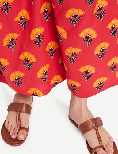 Image of Amazon Brand - Myx Women's Relaxed Fit Mid Rise Palazzo (Available in Plus Sizes)
