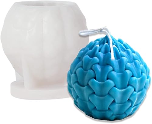 Miniatura 2 de Cestony Moldes de silicona para velas de rosas en forma de corazón 3D para hacer velas de resina, pilar de aromaterapia, yeso, velas de cera, jabón,