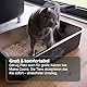 Miauff® Edelstahl Katzenklo Wanne 39×59×15 cm – Hygienische, geruchsfeste Katzentoilette – Rostfrei, leicht zu reinigen, modernes Design​ (schwarz)