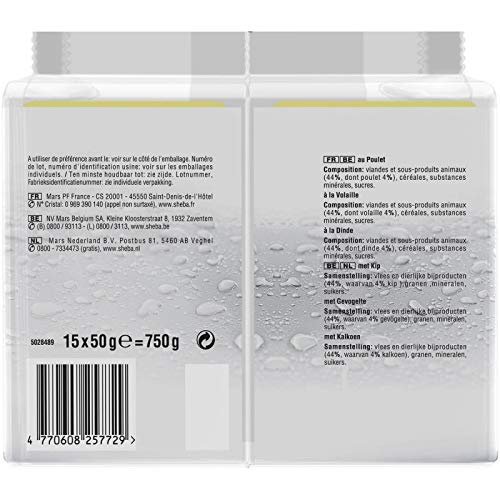 animaux Délices du Jour Sachets Fraicheur en Sauce À La Volaille pour Chat 15 Sachets - Lot De 3 - Offre Special