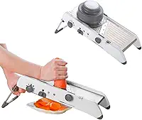 Mandoline Profissional Cortador Fatiador Legumes Frutas Inox