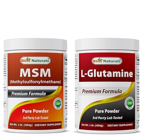 Msm Powder 1Lb & L-Glutamine Pure Powder 1 Lb #TOP30