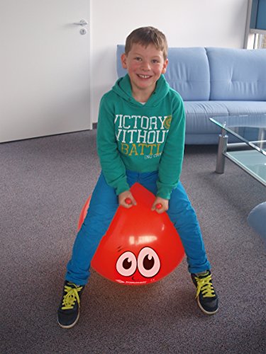 Balón Saltador, con Antenas de Agarre y Diseño de Smiley: Amazon ...