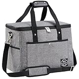 ✔【Fácil de llevar】La correa y el asa son ajustables y cómodos y sin esfuerzo para llevar. Esta bolsa refrigeradora se puede plegar plana (tamaño plegado: L41 x 26 x 3 cm). Es la elección ideal para deportes, ciclismo, compras, picnics o senderismo. ¡Deja que tus manos libres y disfruten de la vida!