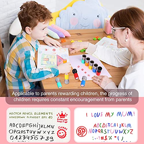 Tekeft Pack Of 5 Sorted Teachers Self-Inking Rubber Stamps Teacher Review Photosensitive Stamps For Education #TOP5