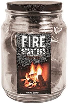 Wax Fire Starters, 22 Inividual Cups of Parafin by Virginia Candles