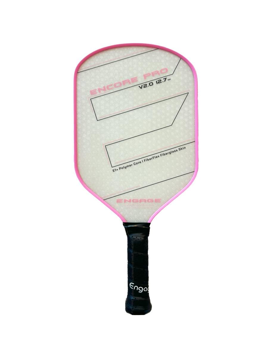 Engage Encore Pro V2.0 Pickleball Paddle – FiberFlex Fiberglass Face for Power & Spin, Available in Two Core Options (12.7mm for Power, 15.2mm for