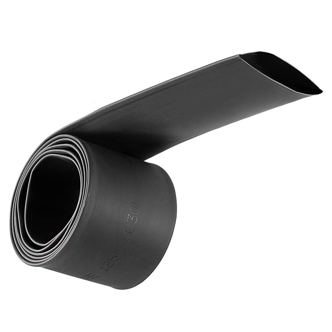 Unifizz Heat Shrink Tubing 30mm Dia 50mm Flat Width 2:1 Ratio Shrinkable Tube Cable Sleeve 1m - Black