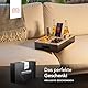 Couchbar Snackbox aus Bambus Personalisierbar inkl. Geschenkbox | Sofa Tablett mit 2 Snackschalen, 2 Getränkehalter mit Untersetzer, magnetischer Deckel, Handyhalterung