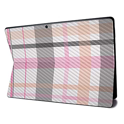 Image of MightySkins Carbon Fiber Skin for Microsoft Surface Pro X - Plaid | Textured Carbon Fiber Finish | Easy to Apply, Remove, and Change Styles | Made in The USA