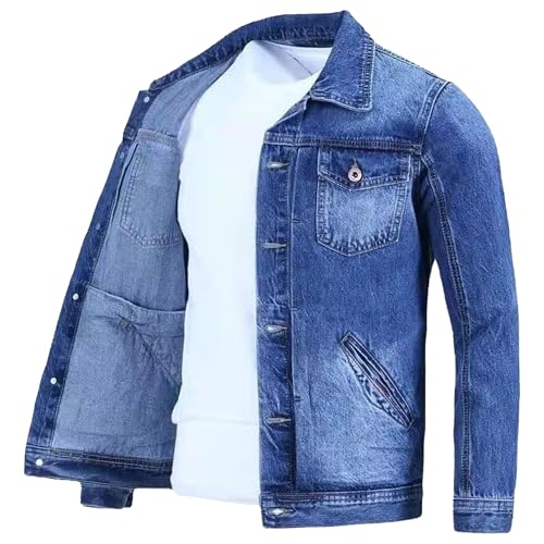 Chaqueta vaquera retro para hombre otoño miniatura 1
