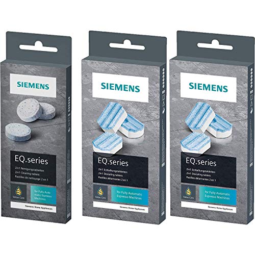 TZ80001 10 Reinigungstabletten + 6 Entkalkungstabletten TZ80002 für EQ