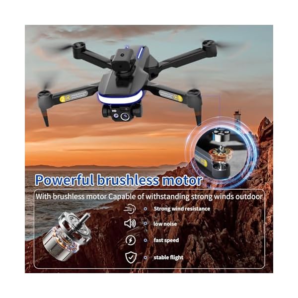 OBEST Mini Drohne Mit 4K Kamera,RC Faltbare WIFI Drohne,360° Hindernisvermeidung,Automatische Rückkehr,RC Quadcopter,Kopfloser Modus,2 Batterien,Kinder,Erwachsene,Spielzeug und Geschenke – Bild 5