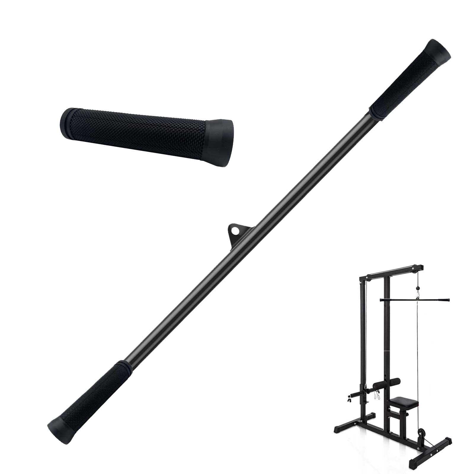 Straight-Lat Pull Down Bar 39 Inch, Cable Straight Bar, Wide Grip Lat Pulldown Bar, Tricep Press Down Bar, Pulldown Attachments, Cable Machine Bar, Long Lat Bar, Weight Pull Down Bar For Gym Workout