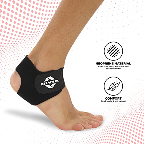 Nivia Orthopedic Basic Ankle Support (Free Size, Black) 2 51aoEsRPfVL