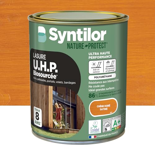 Syntilor - Lasure U.H.P. Biosourcée Chêne Doré Satiné 1L