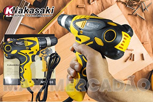 Parafusadeira e Furadeira Elétrica 450W 3/8