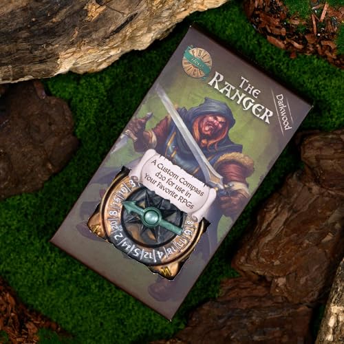 PolyHero Ranger D20 Brújula Spinner para RPG miniatura 5