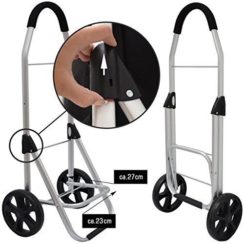 EYEPOWER 52L Einkaufstrolley Kühlfach Faltbarer Einkaufsroller 100x43x38cm Lila – Bild 7