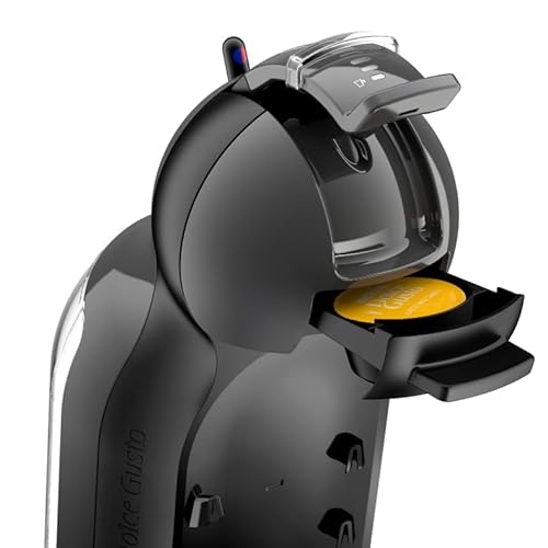 NESCAFÉ DOLCE GUSTO Mini Me Von Krups, kleine automatische Kapselkaffeemaschine, heiße und kalte Getränke, 15 Bar Druck, 0,8 Liter Wassertank, Eco-Mode, schwarz/Anthrazit, KP1238