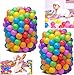 Produktbild FunPa Bälle für Kinder Bällebad, 100 Stück Pool Plastikbälle Babybälle Bunte Pit Balls Ozean Bälle Spielbälle Bälle für Kinder Tunnel Zelt Schwimmen Spielzeug Drinnen Draußen Kinderspielzeug (200pcs)