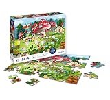 UNIVERS MIGNON : Explorez un village magique peuplé de souris avec ce puzzle de 54 pièces.