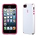 Speck Candyshell iPhone 5 SE, iPhone 5s, and iPhone 5 Case - White / Raspberry Pink