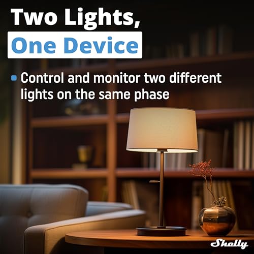 Image of Shelly 2PM Gen3 | WiFi 2-Channel Smart Relay Switch with Power Metering | Home Automation | Roller Shutters, Blinds, Gates Control | Remote Control | Alexa & Google Home | iOS Android App