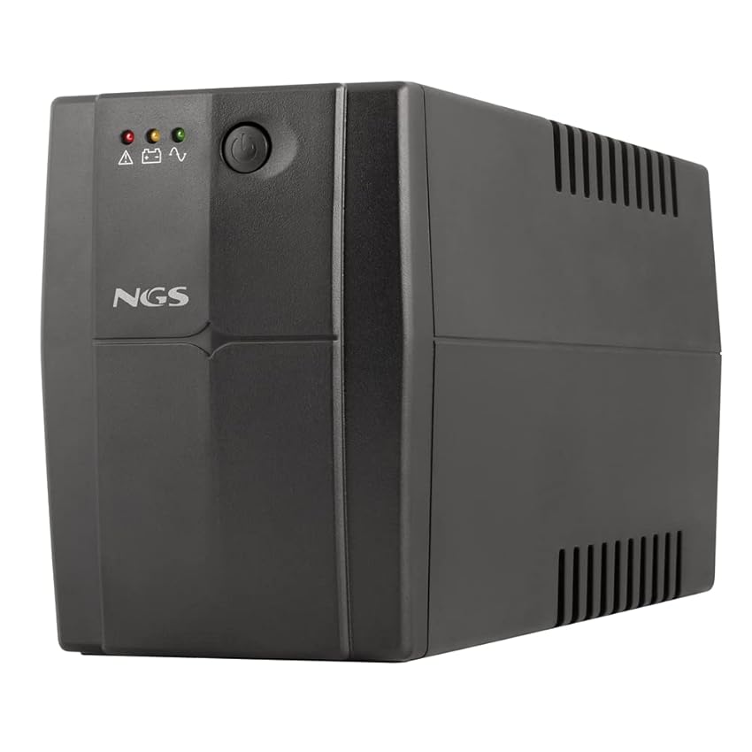NGS FORTRESS1200V3 - Gruppo di continuità UPS, Off Line UPS 800 VA, Tensione a Uscita Stabile di 480W per 2 Prese Schuko