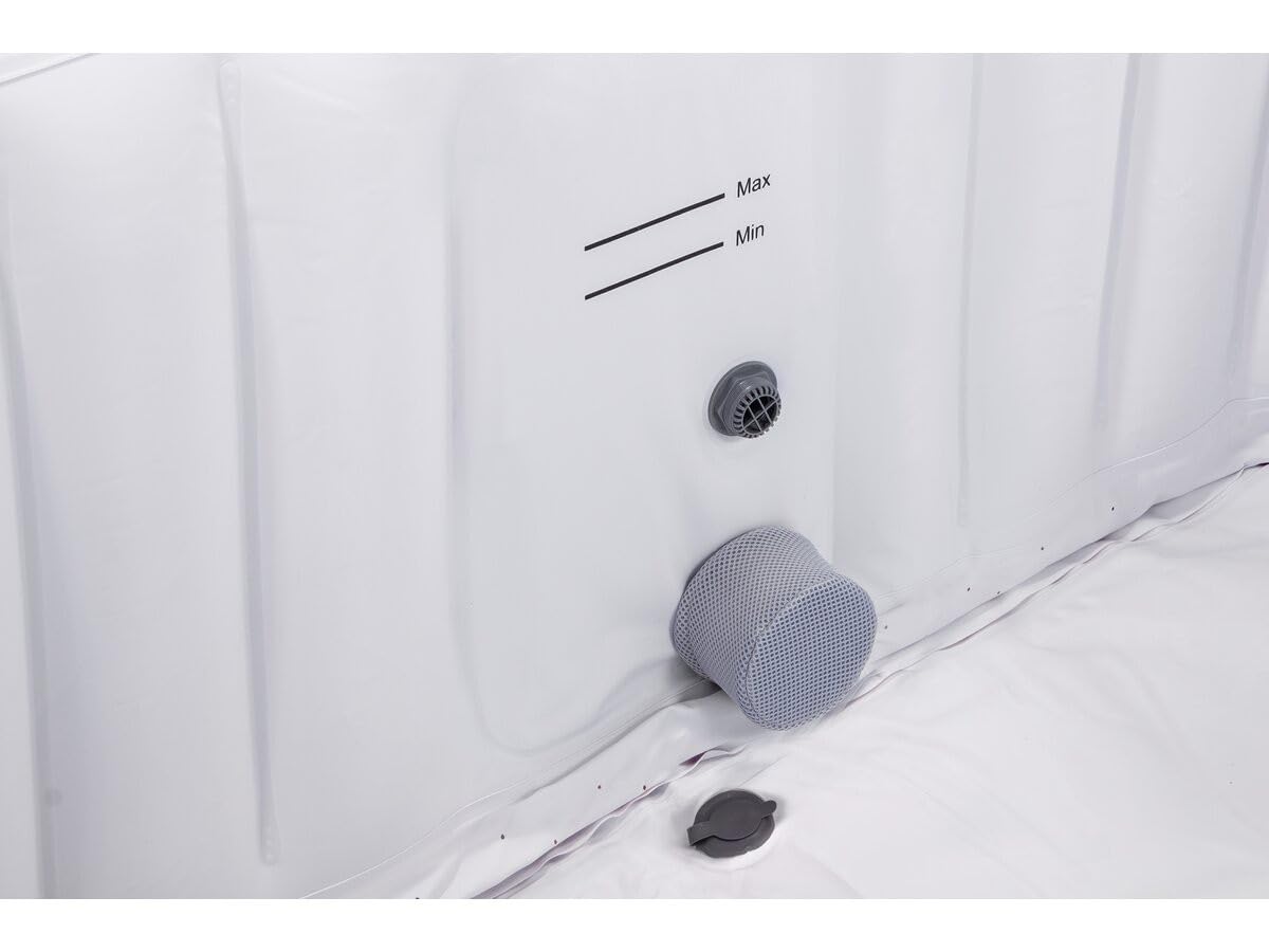 Spa Gonflable Riviera en PVC - 6 Places - Gris/Blanc