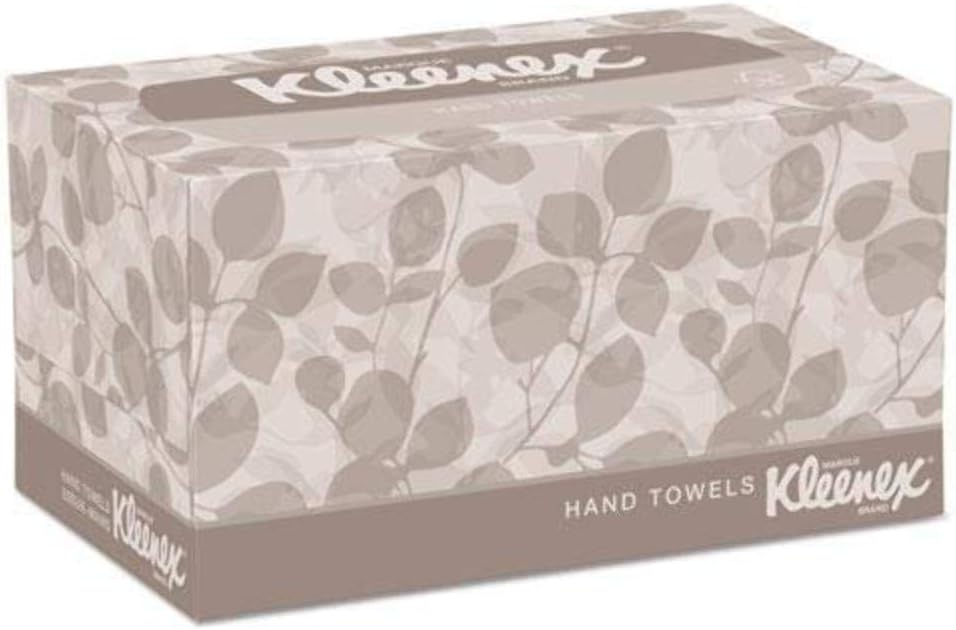 Kleenex Disposable Paper Hand Towels, 6 Boxes, 60 Tissues