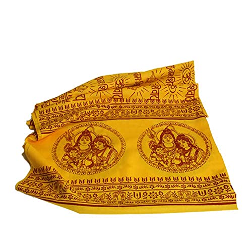 Prabhuji's Gifts Yoga Meditation Prayer Shawl - Shiva, Parvati, and Ganesh Yoga Meditation Shawl - Meditation Shawl Wraps for Women & Men