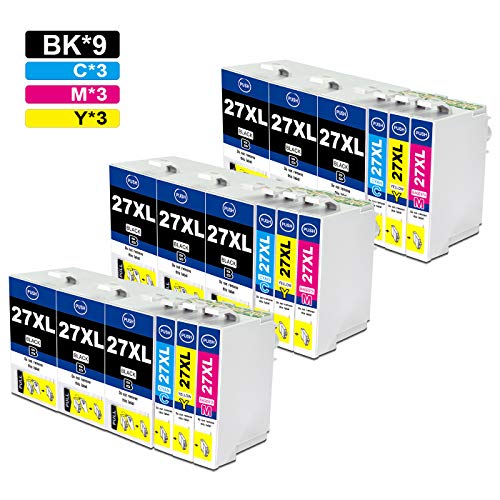 Jagute 27XL Compatibili per Epson 27 27XL T2711 Alta Capacità Cartucce d'inchiostro per Epson WorkForce WF-7610 WF-7620 WF-3620 WF-3640 WF-7110 WF-7710 WF-7715 WF-7720 WF-7210 Confezione da 18