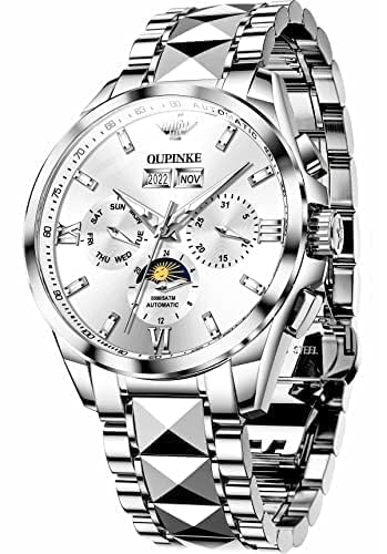 OUPINKE Skeleton Mechanical Watch