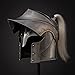 Medieval Knight Helmet, Steel Construction with Plume, Decorative Battle Armor Replica