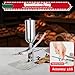 5.28QT /5L Donut Machine, Churro Jam Filling Machine, 304 Stainless Steel 248°F Brushing Mirror Treatment Surface Latin Fruit Manual Donut Filler W/4 Anti-Drip Filling Nozzles For Bakeries