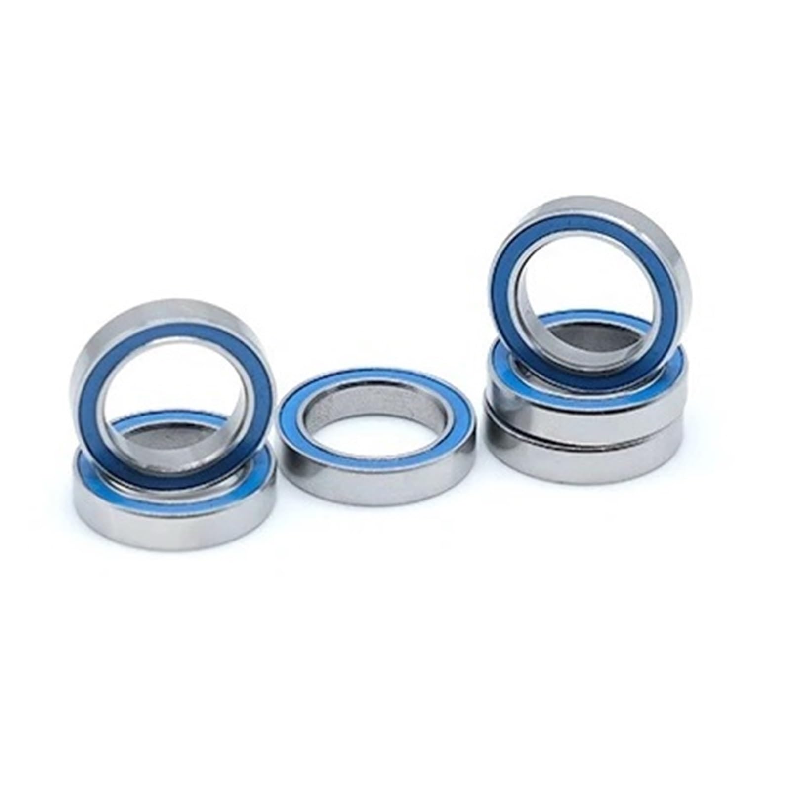Roulements rigides à billes Lot de 10 roulements à billes miniatures MR128RS ABEC-7 8 x 12 x 3,5 mm, MR128-2RS, avec joint bleu L-1280DD