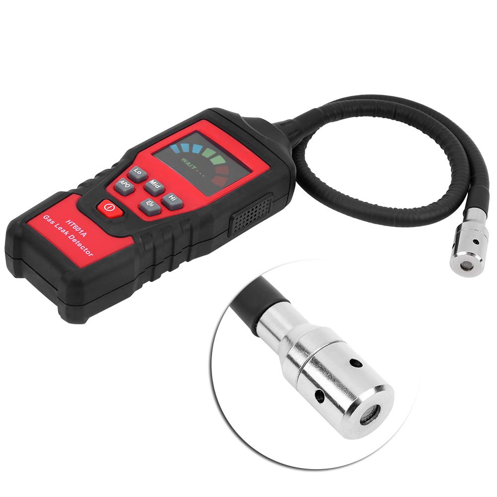 Jeffergarden Rilevatore di Gas Combustibili Portatile con Display LED, Allarme Ad Alta sensibilità per Metano, Sonda Flessibile 40 Cm, Ideale per Casa, Cucina e Barbecue