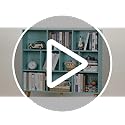 LEYAOYAO 10 Cube Bookshelf,3 Tier Modern Wide Bookcase with Legs,Mid-Century Wood Bookshelves Storage,Mint-Green Large Book Case,Freestanding Organizer Display Shelf for Bedroom,Living Room,Office