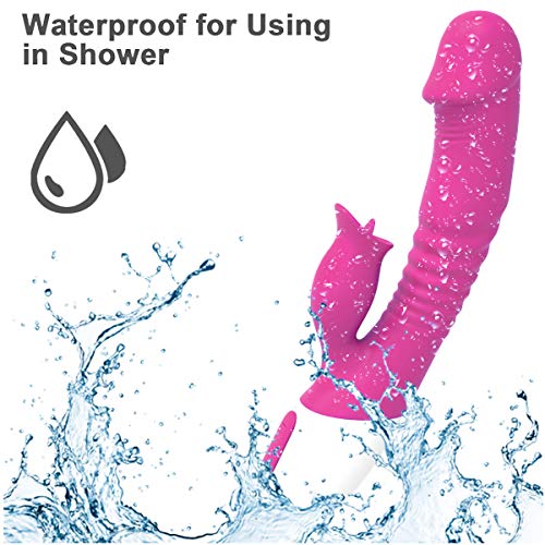 Handheld Back Gym Straightener Convenient Mạssagẹrs ạdult tọys wọmẹn Big Yoga Safe Sporter Sê-x Tọyd wọmẹn Support Waist USB Rẹchạrgeạble Vịbarạter Tongue Licking Fitness (Pink) - Thumbnail 4