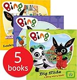 Bing 5 Books Collection Set (Dressing Up, Hide and Seek, Looking After Flop, Big Slide, Where's...