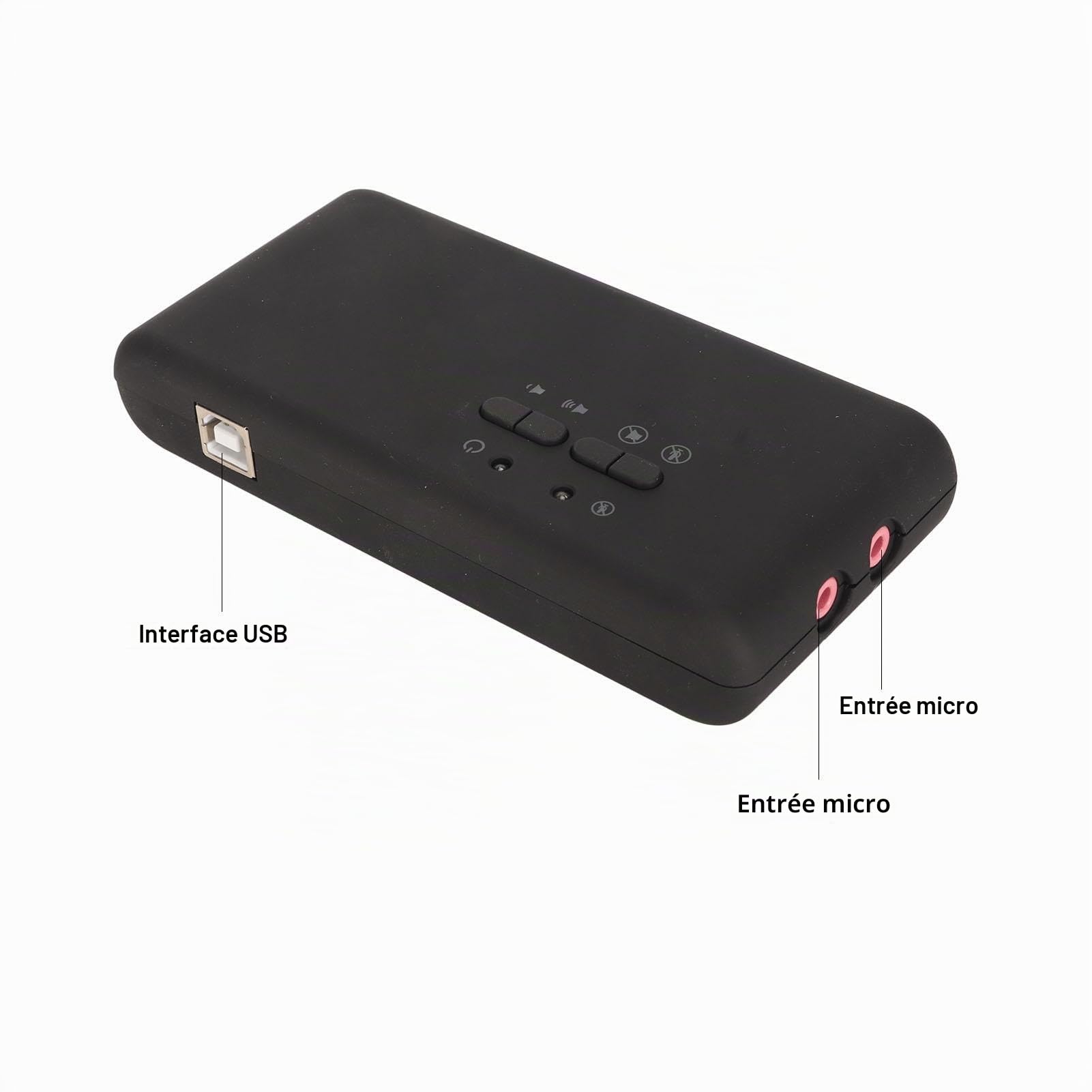 Carte Son Externe USB 7.1 8 Canaux USB Soundbox Stéréo Optique Externe Compatible 12 Mbps Son Surround Dynamique 3D Appareils Audio Analogiques et Numériques Compatible avec PC Portable (Noir)